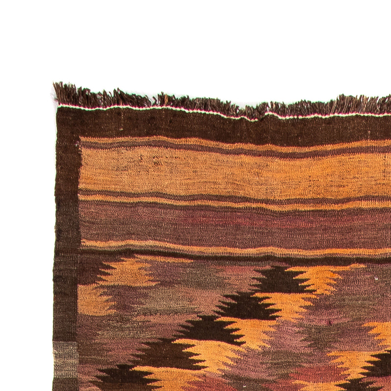 Runner Kelim Rug - Old - 380 x 145 cm - multicolored