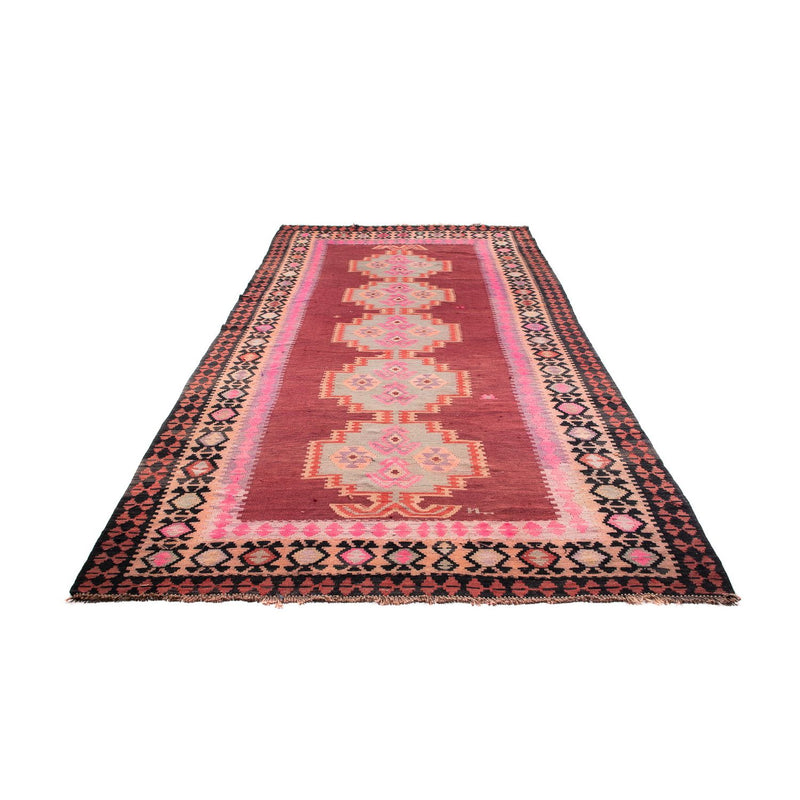 Runner Kelim Rug - Old - 395 x 180 cm - multicolored