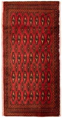 Turkaman Rug - 130 x 60 cm - red