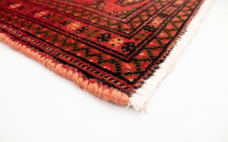 Runner Turkaman Rug - 100 x 50 cm - red