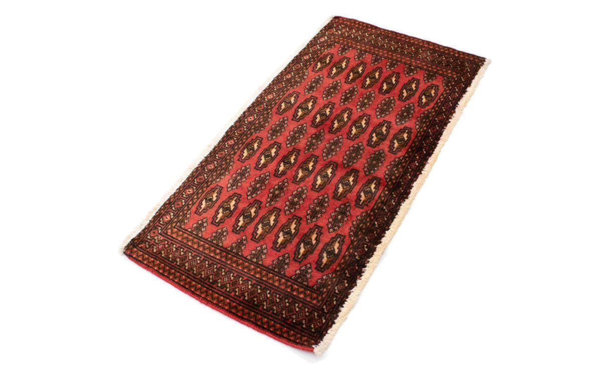 Runner Turkaman Rug - 100 x 50 cm - red