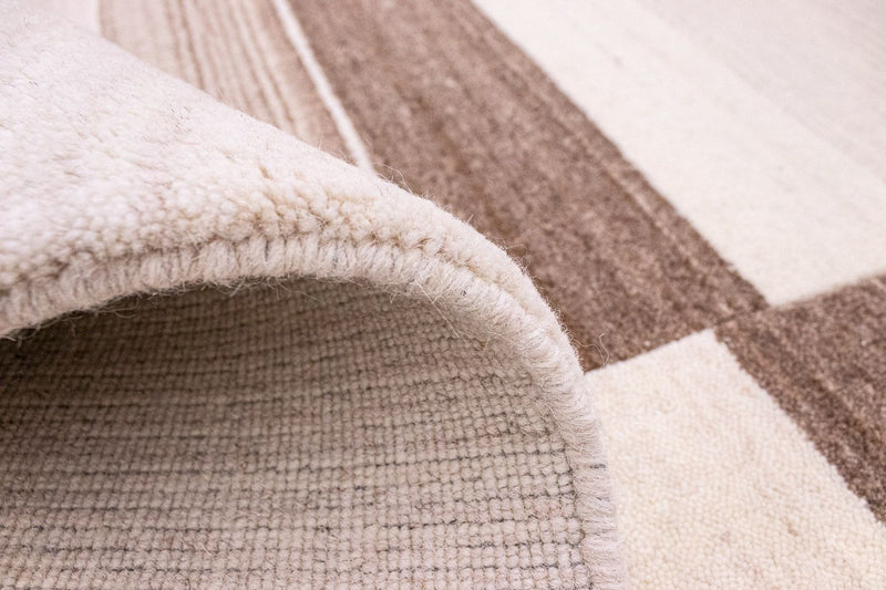 Wool Rug - 197 x 144 cm - natural