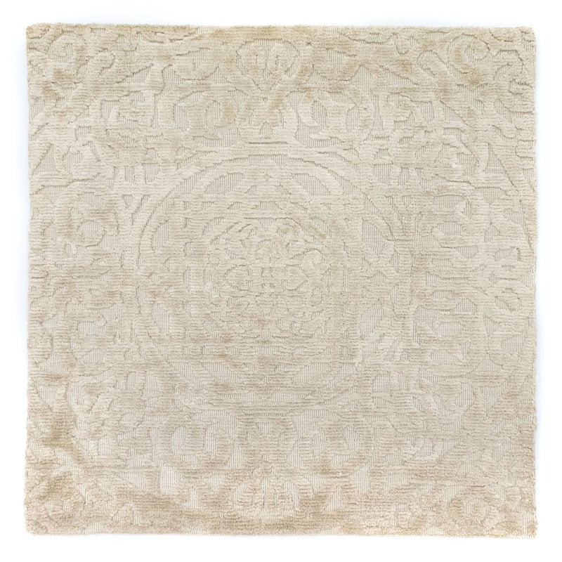 Wool Rug square  - 67 x 66 cm - beige