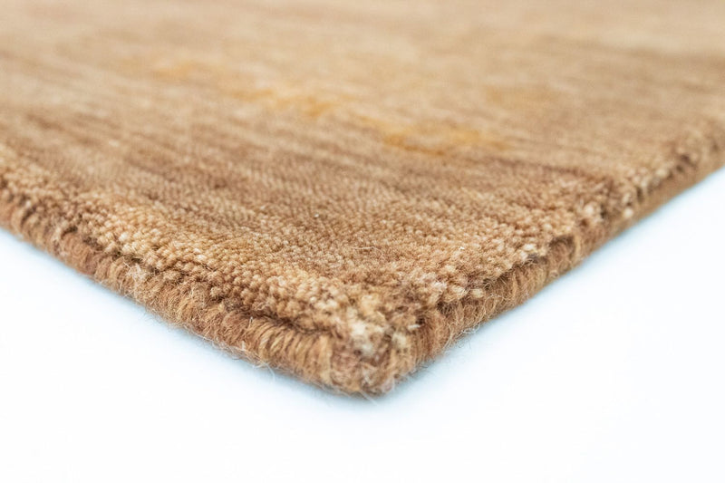 Wool Rug - 141 x 73 cm - brown