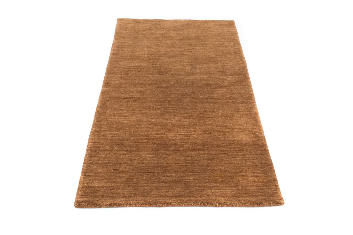 Wool Rug - 141 x 73 cm - brown