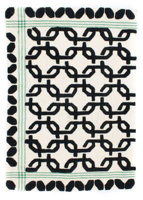 Wool Rug - 132 x 95 cm - beige