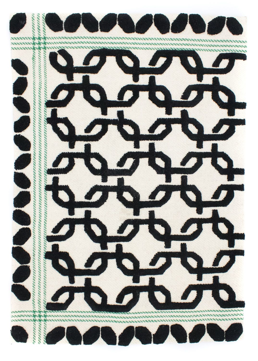 Wool Rug - 132 x 95 cm - beige