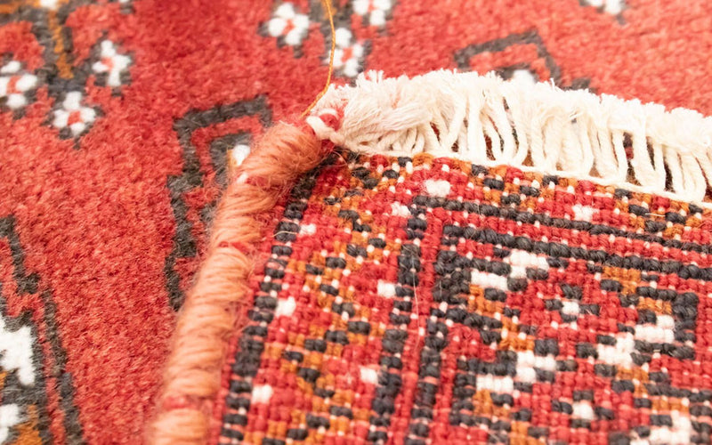 Runner Turkaman Rug - 100 x 50 cm - red