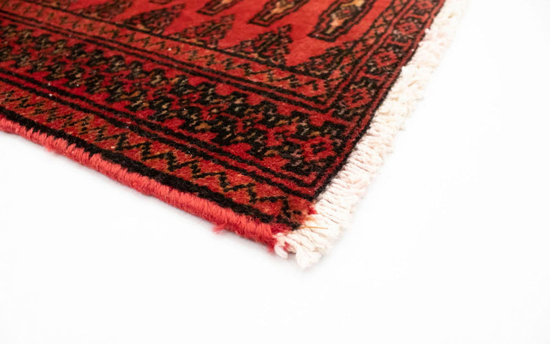 Runner Turkaman Rug - 100 x 50 cm - red