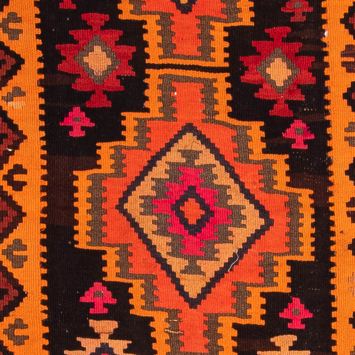 Runner Kelim Rug - Old - 225 x 150 cm - multicolored