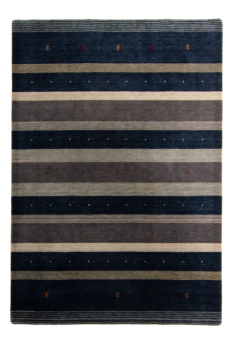 Gabbeh Rug - Loribaft Softy - 240 x 172 cm - dark blue