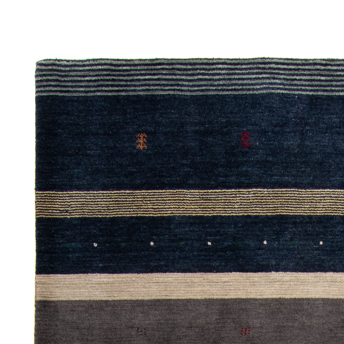 Gabbeh Rug - Loribaft Softy - 240 x 172 cm - dark blue