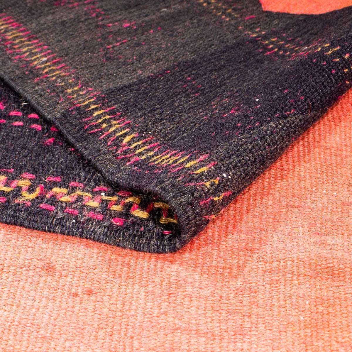 Runner Kelim Rug - Old - 360 x 145 cm - multicolored