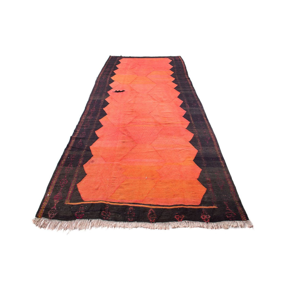Runner Kelim Rug - Old - 360 x 145 cm - multicolored