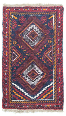 Belutsch Rug - 132 x 76 cm - blue