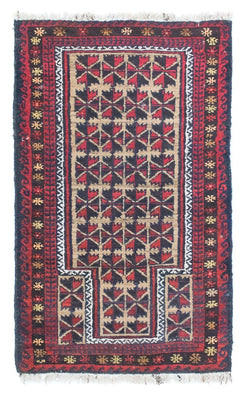 Belutsch Rug - 129 x 78 cm - blue