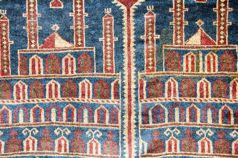 Belutsch Rug - 135 x 104 cm - multicolored