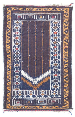 Belutsch Rug - 110 x 69 cm - blue