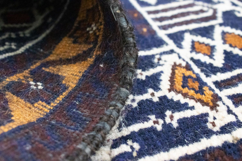 Belutsch Rug - 110 x 69 cm - blue