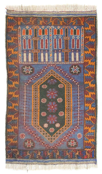 Belutsch Rug - 134 x 81 cm - blue