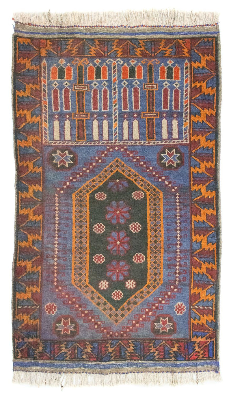 Belutsch Rug - 134 x 81 cm - blue