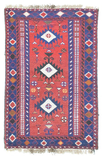 Belutsch Rug - 128 x 77 cm - red