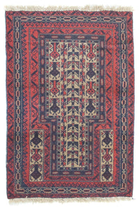 Belutsch Rug - 121 x 81 cm - red
