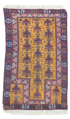 Belutsch Rug - 131 x 74 cm - yellow