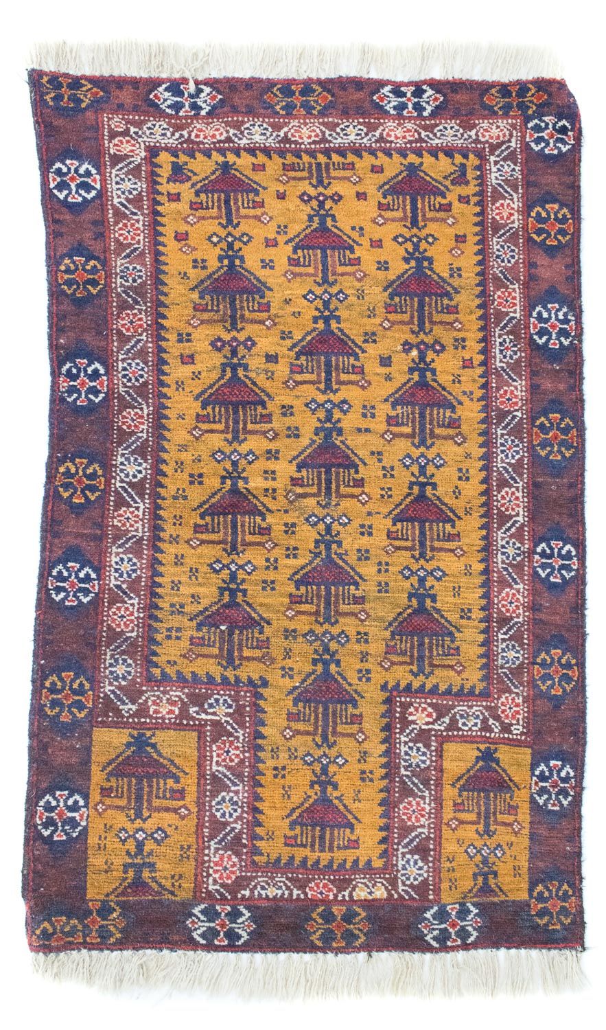 Belutsch Rug - 131 x 74 cm - yellow