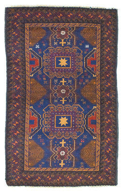 Belutsch Rug - 137 x 81 cm - blue