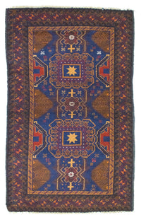 Belutsch Rug - 137 x 81 cm - blue