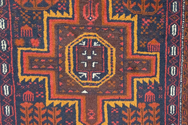 Belutsch Rug - 133 x 82 cm - blue