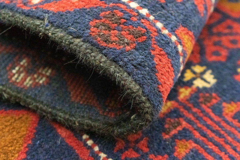 Belutsch Rug - 135 x 81 cm - blue