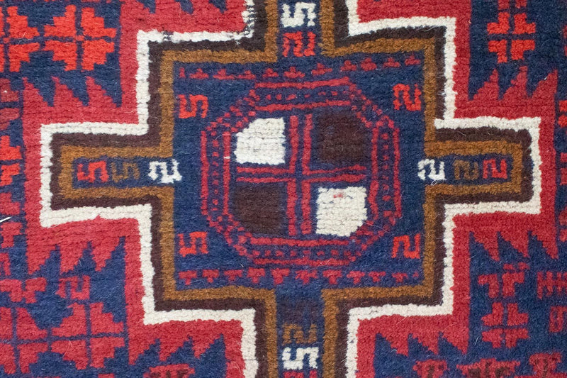 Belutsch Rug - 124 x 76 cm - blue