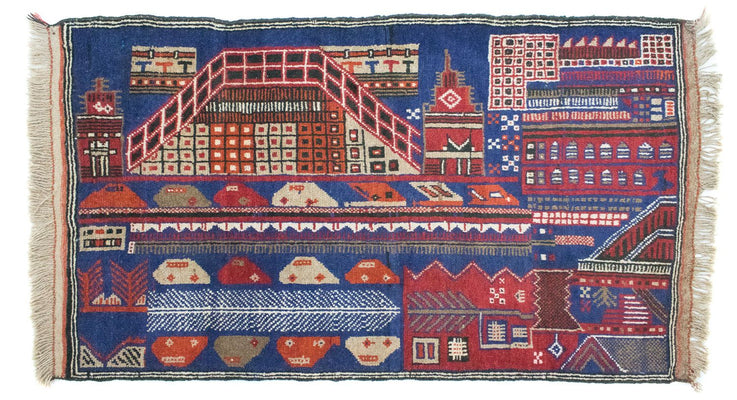 Belutsch Rug - 150 x 91 cm - multicolored