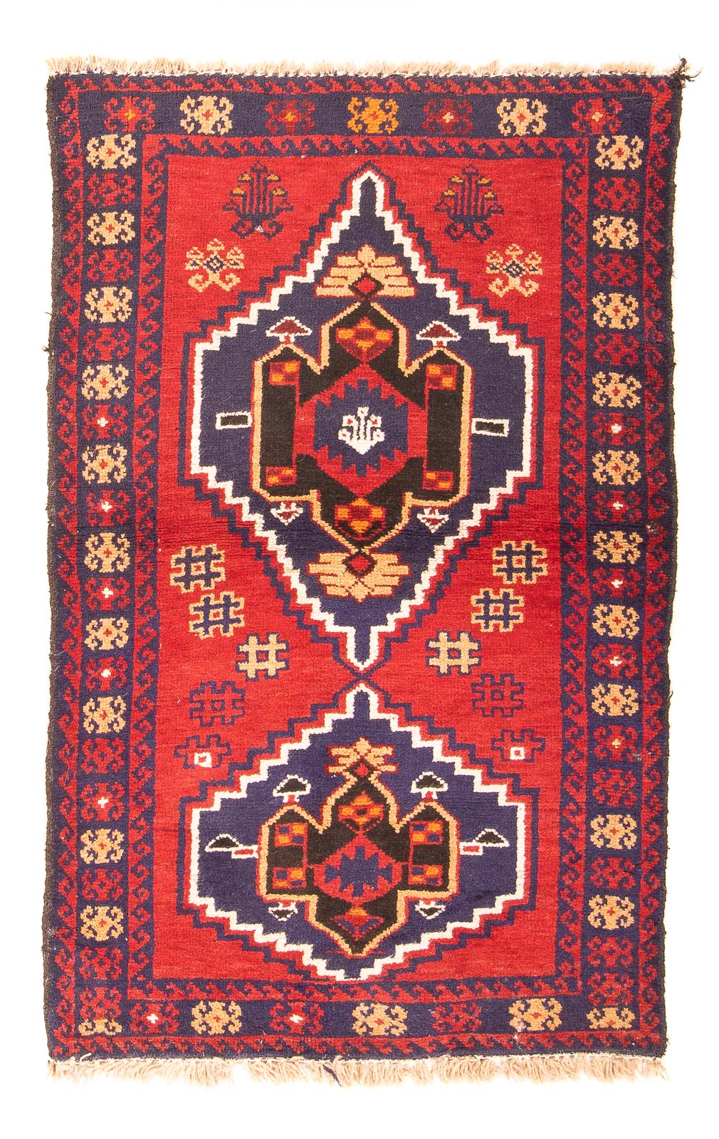 Belutsch Rug - 130 x 79 cm - red