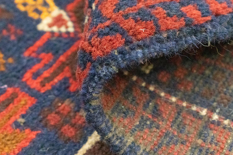 Belutsch Rug - 140 x 87 cm - blue