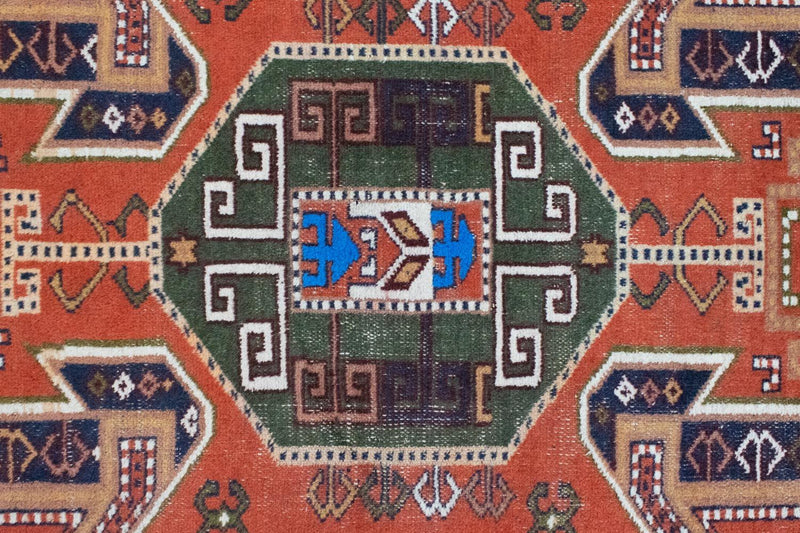 Turkaman Rug - 160 x 125 cm - orange