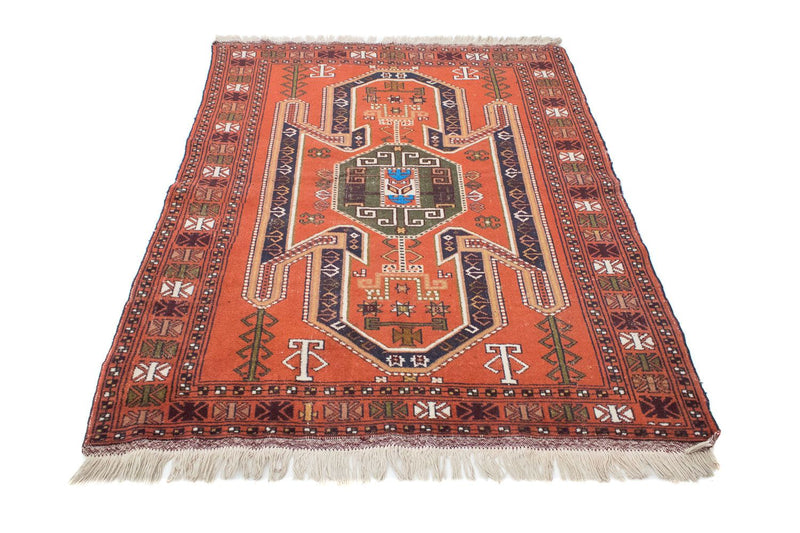 Turkaman Rug - 160 x 125 cm - orange
