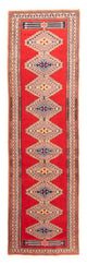 Runner Pakistani Rug - 285 x 79 cm - red