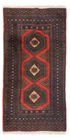 Hamadan Rug 75x146cm - Persian Rugs - Rectangle / Red / 75 x 146 cm Rectangle