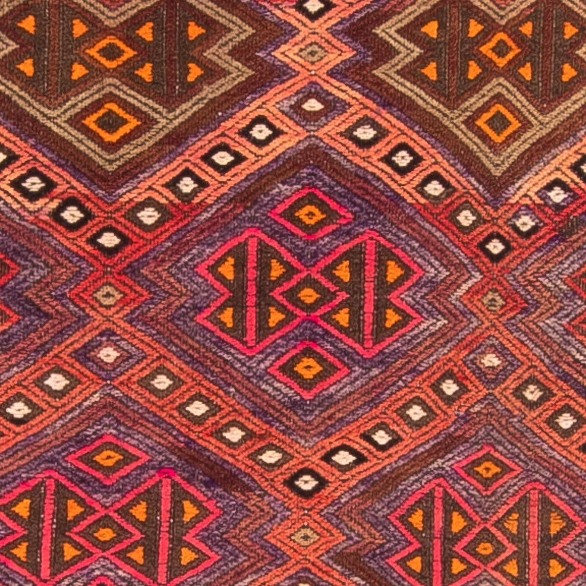 Runner Kelim Rug - Old - 380 x 70 cm - multicolored