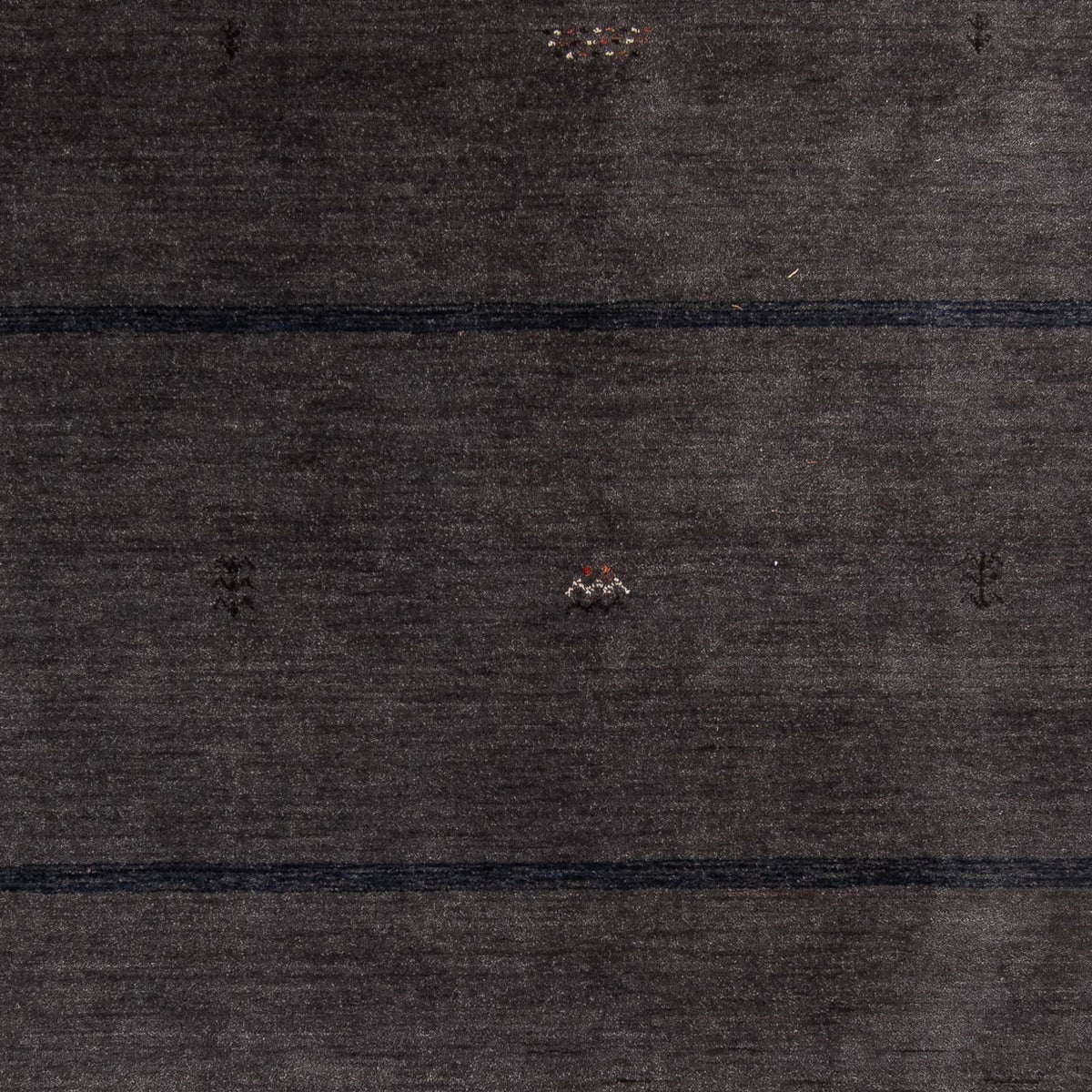 Gabbeh Rug - Loribaft Softy - 218 x 171 cm - dark brown