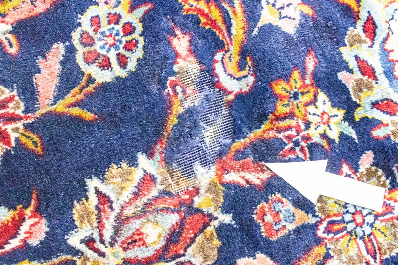 Perser Rug - Keshan - 367 x 285 cm - dark blue