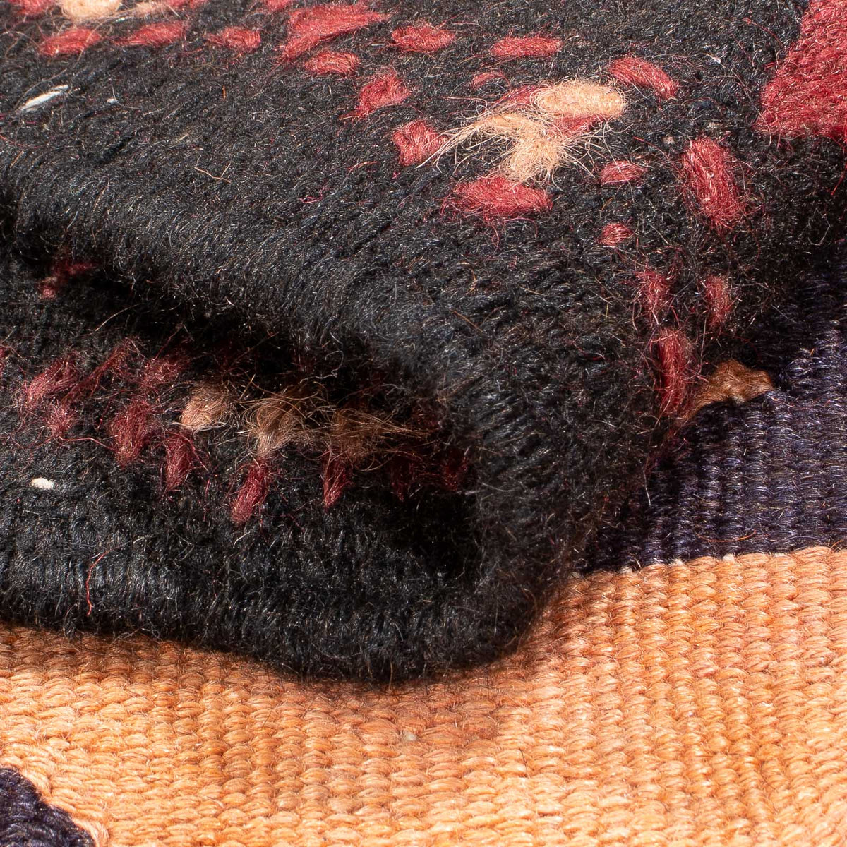 Runner Kelim Rug - Old - 435 x 150 cm - light red