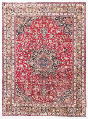 Perser Rug - Keshan - 377 x 282 cm - red