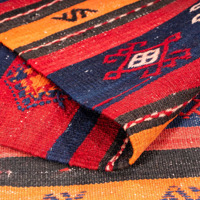 Runner Kelim Rug - Old - 325 x 130 cm - multicolored