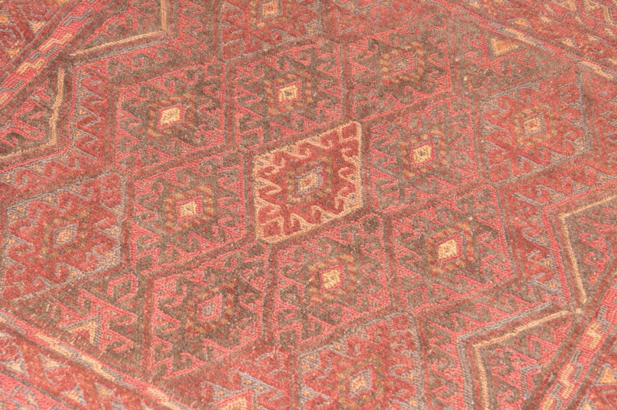 Kelim Rug - Oriental square  - 123 x 114 cm - red