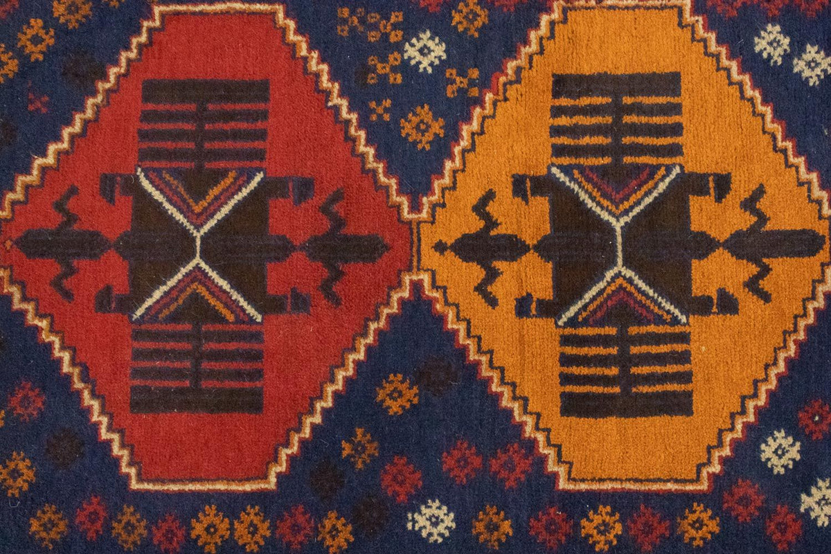 Belutsch Rug - 145 x 83 cm - blue