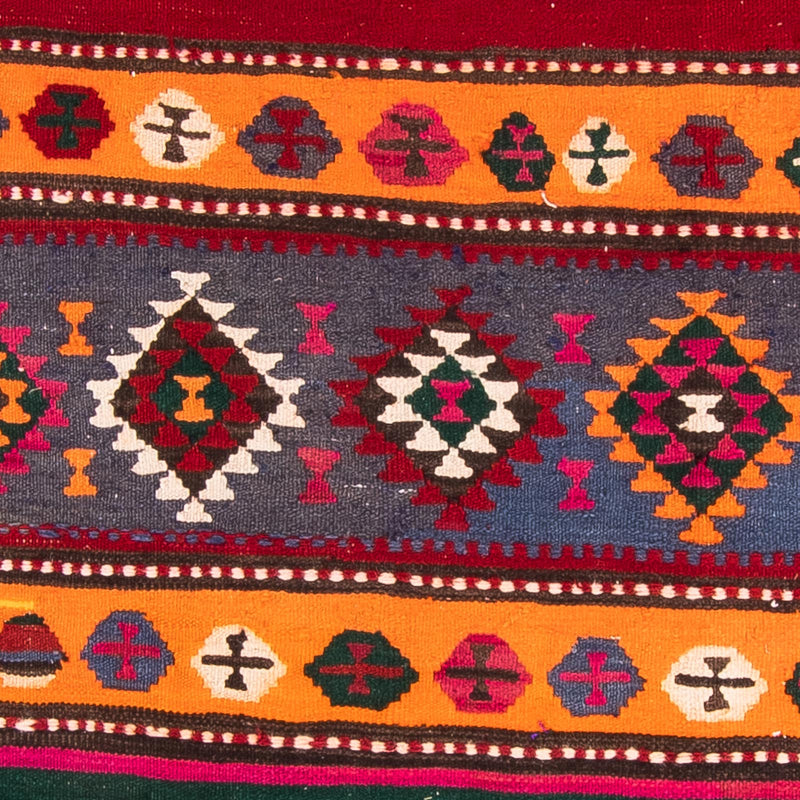 Runner Kelim Rug - Old - 350 x 140 cm - multicolored